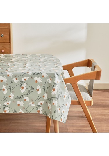 Karaca Home Hera Çiçekli Pvc Masa Örtüsü Yeşil Yeşil