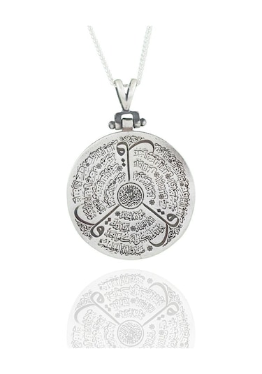 İhlas Felâk Nas Süresi Kazıma 925 Gümüş Işıklı Kutuda Sevgiliye Eşe Anneye Kolye