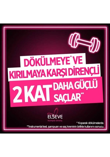 Elseve Komple Direnç Dökülme Karşıtı Saç Bakım Kremi 390 ML