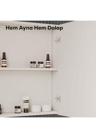 Creavit D20 80 Cm Everest Aynalı Dolap Melamin Gövde