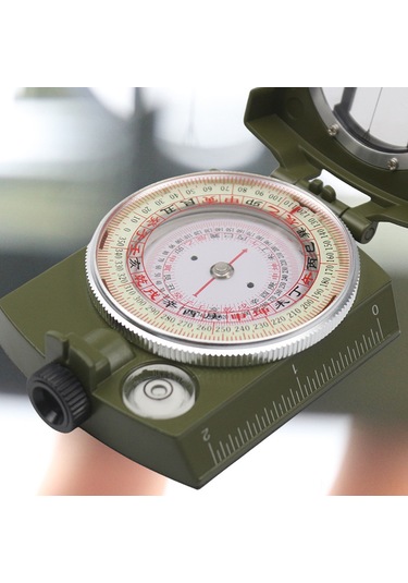 Yaozixa Zinc Alloy Abs Feng Shui Pusula, 24 Dağlar, Yüksek Hassasiyet, Isı Su Geçirmez, Gezginlik Kamp Mantık, Gölge Okuma, Rotatif Dial