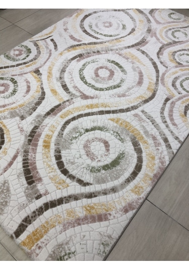 Dinarsu Halı Bodrum Br 018 Pudra Sarı 150X233 Renkli 4 M2 Halı !