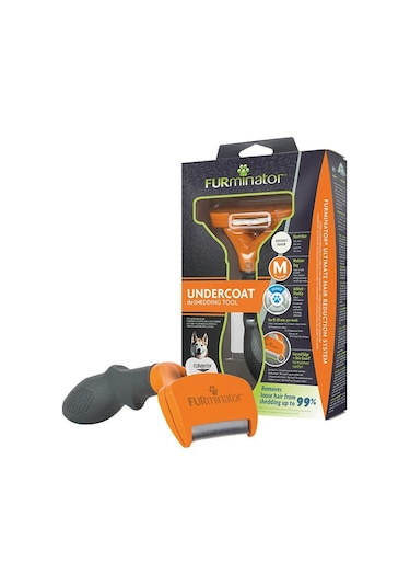 Furminator Kisa Tüylü Köpekler Için Temizlenebilir Tarak Orta