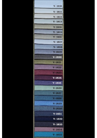 As Perde Keten Blackout Karartma Fon Perde Çok Renkli