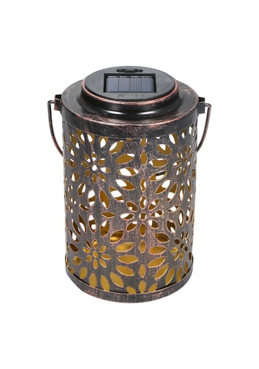 Ximistore9 Güneş Enerjili Demir İşlemeli Bahçe Aydınlatma Lambası, Dekoratif Ve Pratik Çözüm