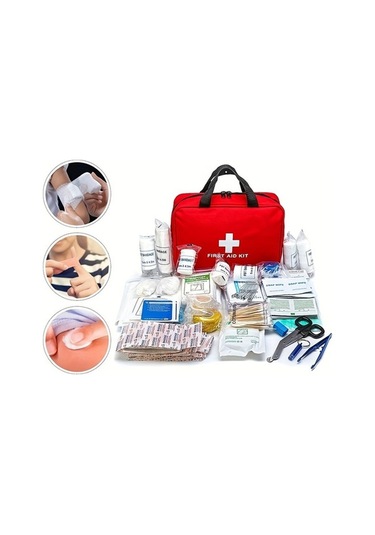 Novahub 300 Parçalık Su Geçirmez İlk Yardım Çantası - Ev, Ofis, Kamp İçin Çok Renkli Pratik, Kullanışlı Çok Renkli
