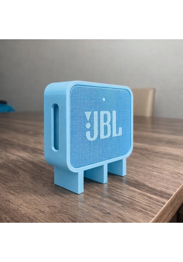 Go 3 Uyumlu Hoparlör Standı Masaüstü Yükseltici Mini Speaker Tutucu Mavi