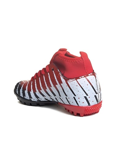 Lion 1453 Numara 43 Halı Saha Futbol Ayakkabı Siyah Kırmızı Beyaz - Siyah - Kırmızı