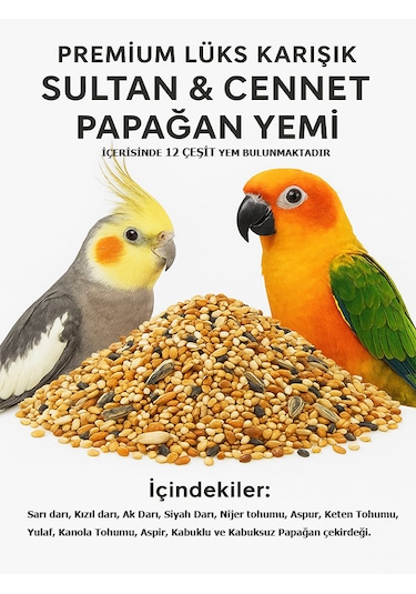 Nfs Agro Lüks Premium Sultan Ve Cennet Papağan Yemi 1 KG