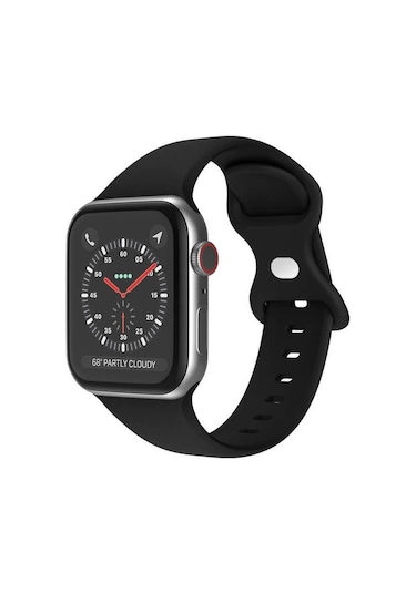 Apple Uyumlu iPhone Watch Ultra 2 9 10 Silikon Kordon Kayış S m Beden 38 40 41mm