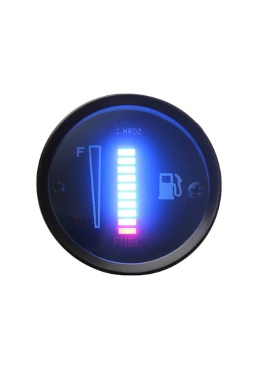 Pazly Otomobil Ve Motosiklet Modifiye Yakıt Ölçer Led Göstergeli K12574