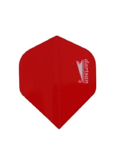 5 Set (15 Adet) Dart Flight.-flayt.100 Micron Pet Kırmızı
