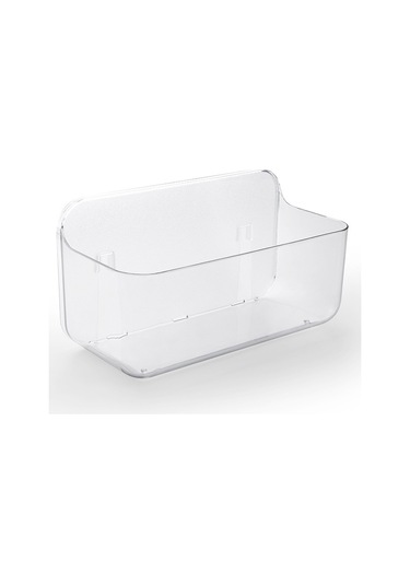 Yunboo Banyo Duş Suyu Akıtmalı Sabitlenmeyen Duvar Rakusu - Sabun Kosmetik Depolama İçin Plastik Hafif Tasarım Beyaz Küçük Boy Diğer