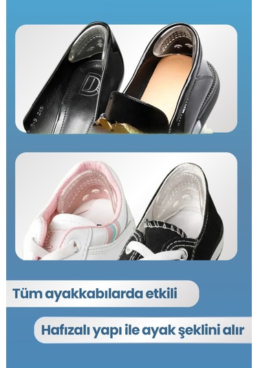 Dopar Ayakkabı Kaydırmaz Silikon Jel Nasır Önleyici Şeffaf Tabanlık