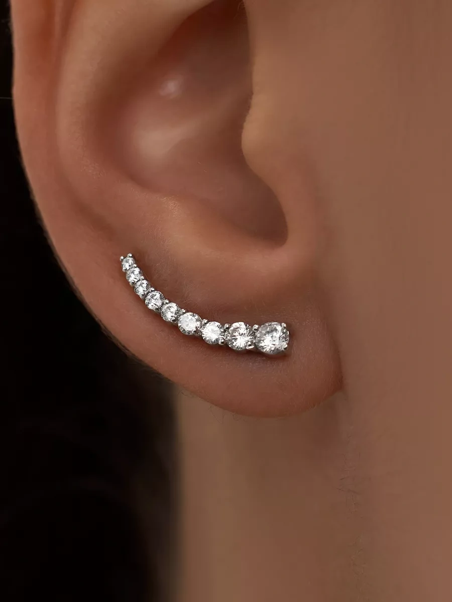 Marıola Tırmanıcı Küpeler Kaffes Gümüş 925 52706129 Diğer