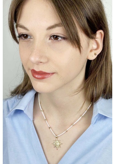 Güneş Figürlü, İp Kolye 423 Altın