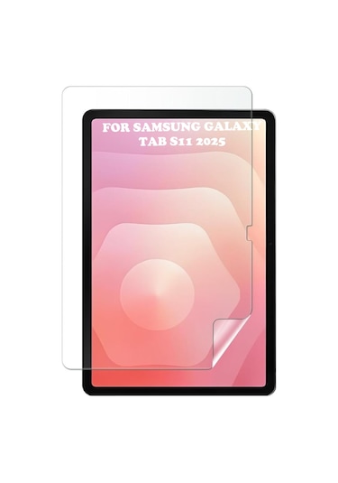Samsung Galaxy Tab S11 Ekran Koruyucu 11 Inç Nano Esnek Kırılmaz Tam Uyumlu Darbe Ekran Koruma