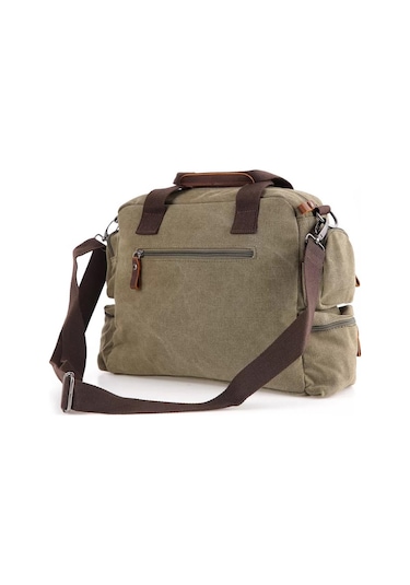 ÇÇS 31352 Kanvas Omuz Askılı Evrak Çantası Yeşil