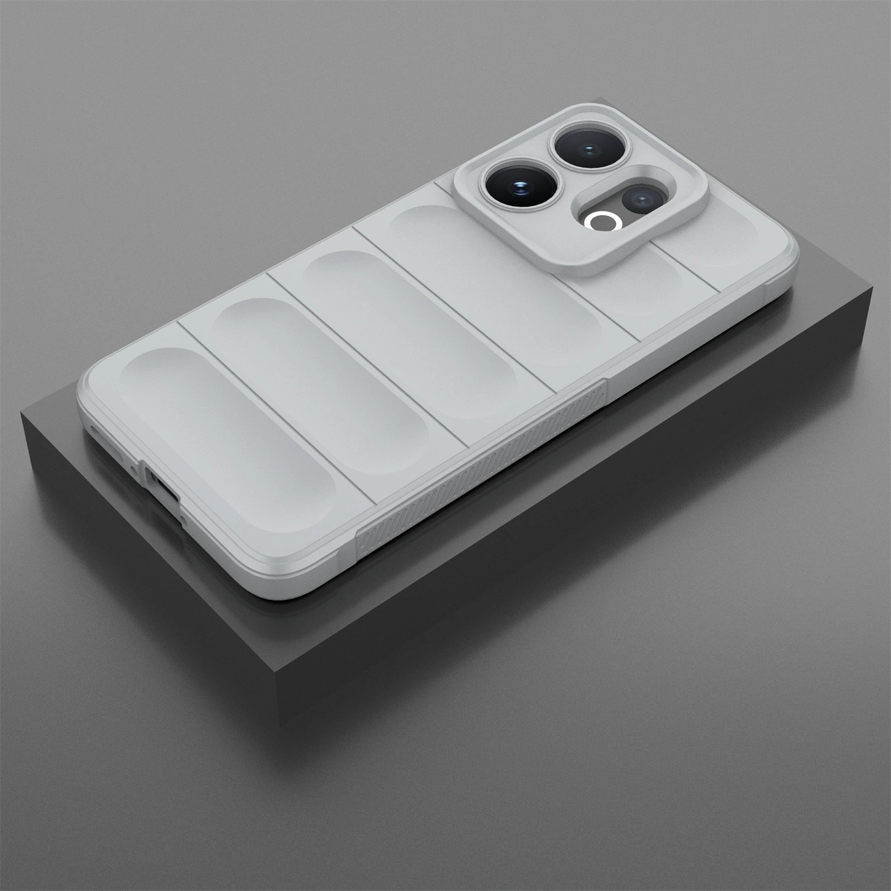 Vivo V60 5g Kılıf Düşmeye Karşı Dayanıklı Yumuşak Tpu Sağlam Telefon Arka Kapağı - Açık Gri Açık Gri