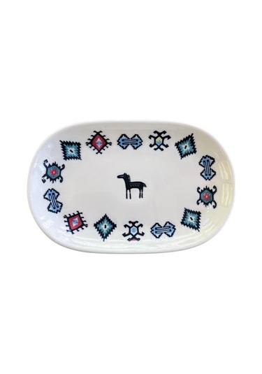 Porser Porselen Hitit Oval Kayık Tabak Takımı 20x13cm 6 Parça Tvl6okyprs1229 Çok Renkli