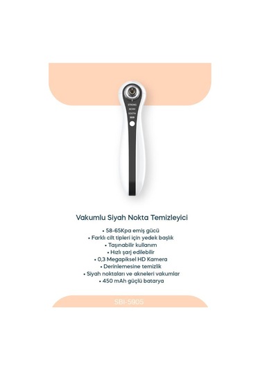 Sinbo 3 Ü 1 Arada Yüz Bakım Seti Gözenek Temizleme + Peeling + Masaj