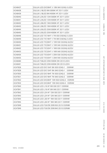 Ledvance Dulux Led L24 Hfv 12w 830 2g11 Duylu 4 Pinli Ampul