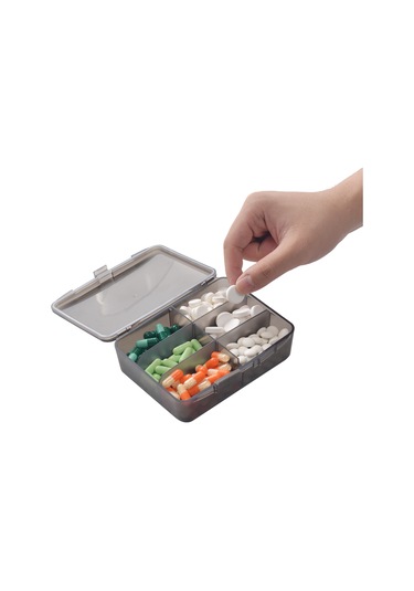 Moveevo Yüksek Kapasiteli Hap Düzenleyici Hap Kutusu Kılıfı Günlük İlaç Düzenleyici Su Geçirmez Vitaminler Balık Yağı