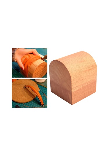 Suntek Deri Bant Bükme Aleti Ahşap Blok Kalıplama Çanta Ahşap Rengi