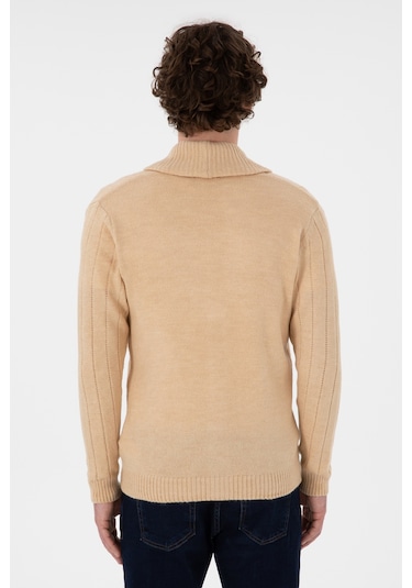 U.s. Polo Assn. Erkek Kum Hırka Triko 50297061-vr085 Kum