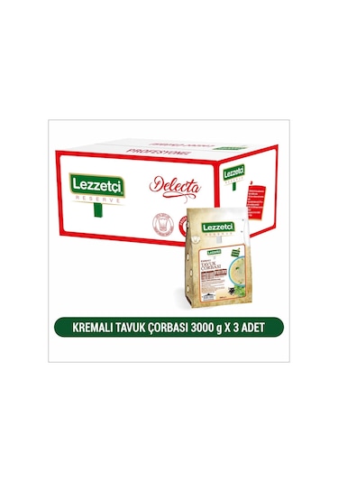 Lezzetçi Kremalı Tavuk Çorbası 3 x 3 KG