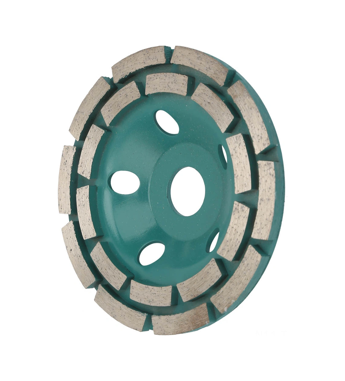 Tenfowee 125mm 22.2mm İki Satırlı Elmas Taşlama Tekerleği - Beton, Granit, Mermer İçin Dayanıklı, Yüksek Verimli Taşlama Ve Kesme