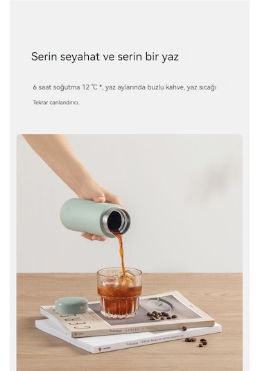 Xiaomi Taşınabilir Termos Bardak-pembe