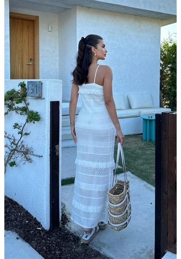 Regina Dantel Detay Elbise 2754-01 Kemi K