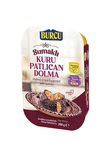 Burcu Yaprak Sarma Ve Kuru Patlıcan Dolma 200 Gr 4 Lü Paket