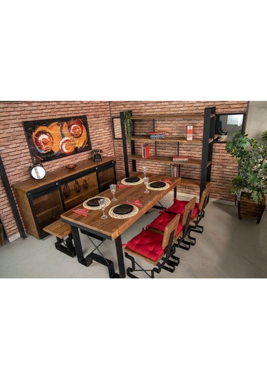 Deryawood Masif Ahşap Yemek Masası