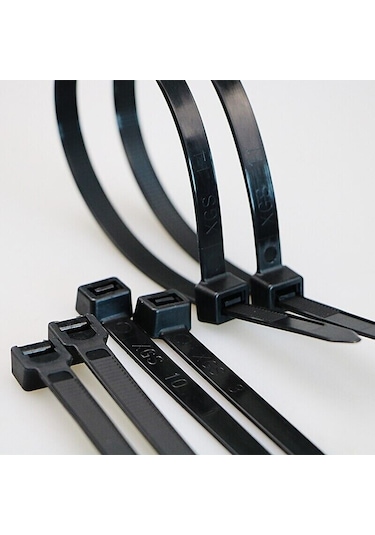 Kablo Bağı Plastik Cırt Kelepçe Siyah 3.6x300 mm 30 cm 100 Adet