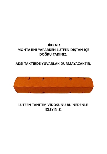 Kedi Oyuncağı Tüneli 1. Kalite 3mm Keçeden Geçmeli Kedi Ve Pati Figürlü 9 Renk A4