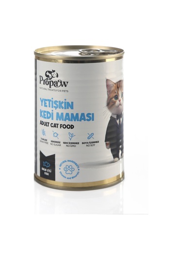 Propaw Balıklı Parça Etli Jöleli Premium Tahılsız Yetişkin Kedi Maması 415 G