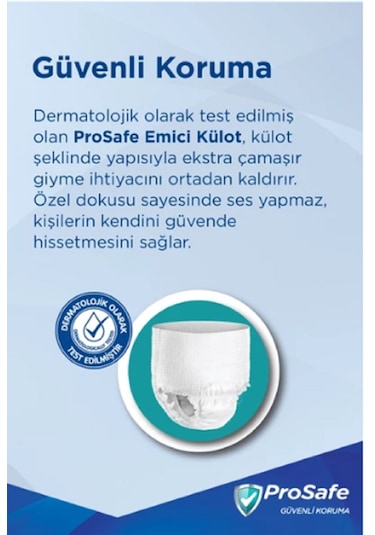 Prosafe Yetişkin Emici Külot 110 - 150 Cm Large 14 Lü