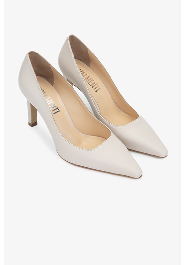 Valmenti Nuc Kadın Taş Hakiki Deri Topuklu Ayakkabı 613 27235 Bn Ayk Y24 Taş