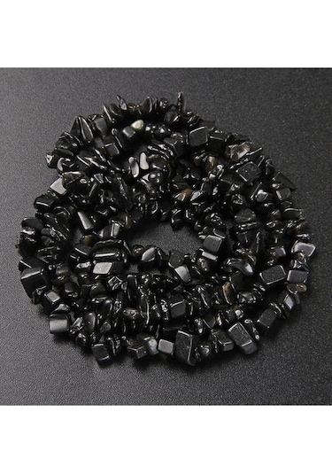 Obsidyen Volkan Camı Kırık Taş Dizi Doğal Taş