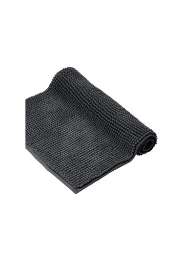 Vkemall Koyu Gri Banyo Paspası 40x60cm - Süper Emici Yumuşak Mikrofiber - Kayma Engeli - Kolay Temiz - Banyo Kuru Koruyucu Koyu Gri