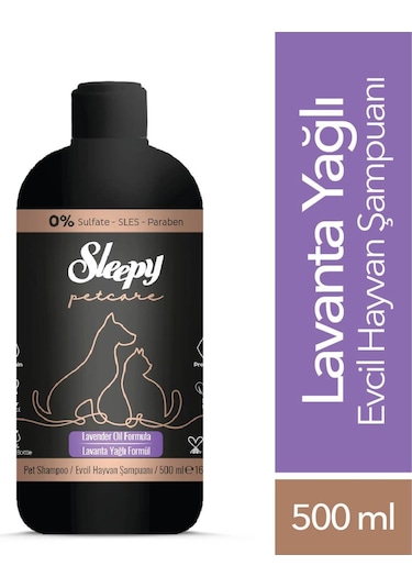 Sleepy Petcare Lavanta Yağlı Evcil Hayvan Şampuanı 500 ML