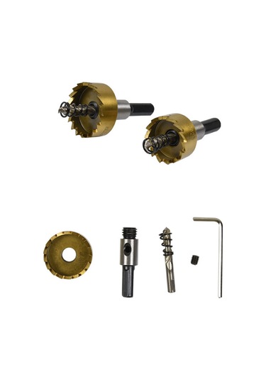 5 Adet Yüksek Hızlı Çelik Matkap Deliği Açıcı, Delikli Boru Raybası