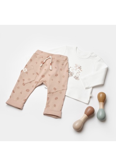 Biorganic Love Our Earth 2'li Bebek Takımı 59817 Mocha Beyaz - Kahverengi