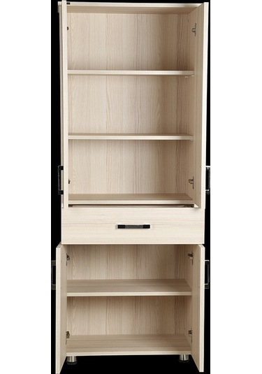 Çok Amaçlı Dolap Hard Model Parlak Carden Suntalem 4raf 1çekmece 180 Cm El Yapı Ahşap