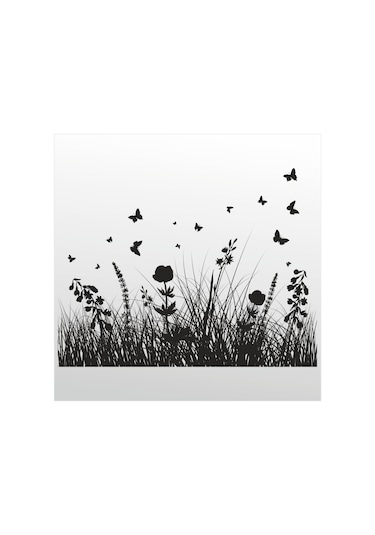 Folyo Sticker Lale 130cm Uzunluk Siyah