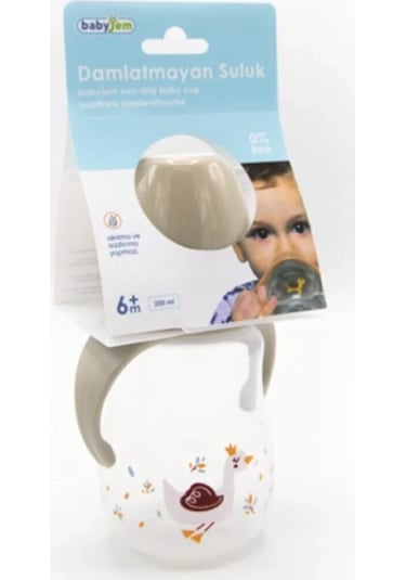 Babyjem Damlatmayan Suluk Alıştırma Bardağı 250 ml Vizon