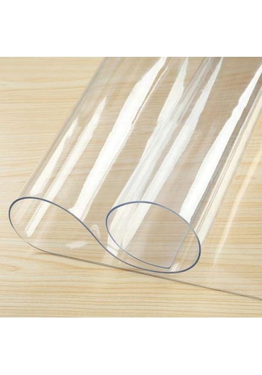 Şeffaf Pvc 1.7 MM Kalın Masa Örtüsü Kaymaz Koruyucu