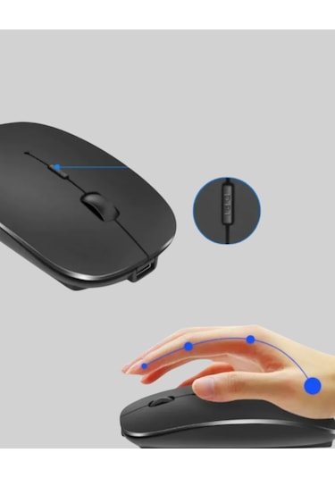 Sessiz Wireless Mouse 5000 Dpı Hassasiyetli Ve Hafif Tasarım -
